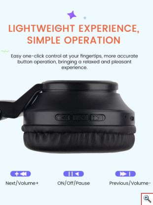 LED Bluetooth Ασύρματα On-Ear Ακουστικά Αυτιά Γάτας με Εναλλασσόμενο Φωτισμό - Wireless Cat Ear Headphones Λευκό/Ροζ