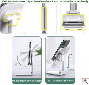 Αναδιπλούμενη Βάση Κινητού Τηλεφώνου - Tablet - Folding Desktop Phone Stand 