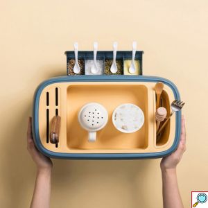Πλαστική Βάση Οργάνωσης Μπαχαρικών & Κουζινικώ 40x25x21cm