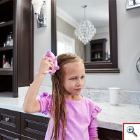 Παιδική Βούρτσα - Λούτρινο Ζωάκι Μονόκερος - Kids Hair Brush Tangle Pets