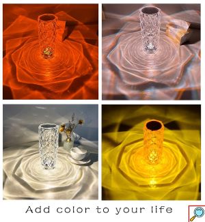 DiamondLit Φωτιστικό Αφής RGB LED με Τηλεχειριστήριο - Crystal Light όπως το είδατε στο Tik Tok