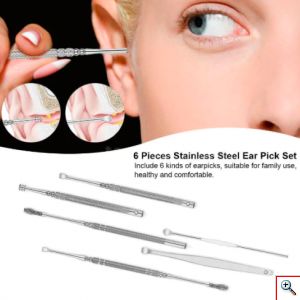 Σετ Εργαλεία Καθαρισμού Αυτιών - Glamza 6pc Ear Wax Removal Kit Πως να ξεβουλώσω το αυτί μου
