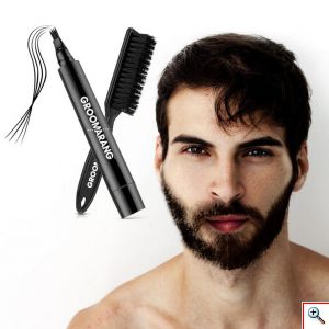 Αδιάβροχο Μολύβι - Τατουάζ & Βούρτσα για Γένια - Groomarang Beard Filler Pen & Brush