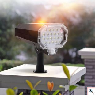 Αδιάβροχο Ηλιακό Φωτιστικό Δρόμου με 22 LED και Ενσωματωμένο Ηλιακό Συλλέκτη, Αυτόματης Περιστροφής Solar Panel Εξωτερικού Χώρου & Ανιχνευτή Κίνησης