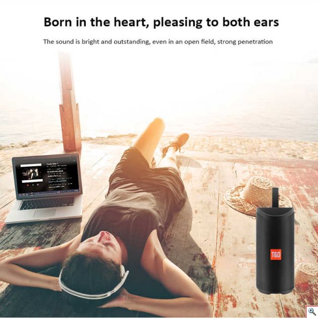 Φορητό Ασύρματο Ηχείο Bluetooth με LED Φωτισμό & FM Ραδιόφωνο - Portable Wireless Speaker