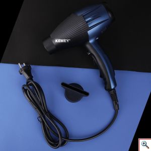 Kemei® Επαγγελματικό Σεσουάρ - Πιστολάκι Μαλλιών 2 σε 1 3800W Ρυθμιζόμενης Ροής Αέρα με Φυσούνα & Λειτουργία Ζεστού και Κρύου Αέρα - Professional Hair Dryer ΚΜ-9824