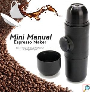 Telco Φορητή Μηχανή Espresso - Χειροκίνητη Συσκευή Καφέ Χωρίς Ρεύμα