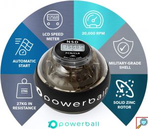 Μπάλα Ενδυνάμωσης - Εκγύμνασης Χεριού - Powerball Hybrid Autostart Pro 280Hz