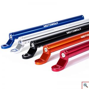 Μπάρα Τιμονιού Αλουμινίου Μοτοσυκλέτας - Motowolf® Ασημί 