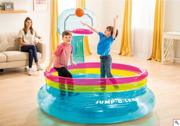 Φουσκωτή Παιδική Πισίνα με Ενσωματωμένη Φουσκωτή Μπασκέτα - Shoot’n Bounce Jump-O-Lene