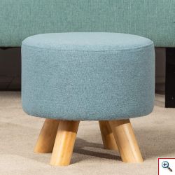 Μίνι Στρογγυλό Σκαμπό 30x28x28cm - Διακοσμητικό Κάθισμα σε 3 Διαφορετικά Χρώματα 
