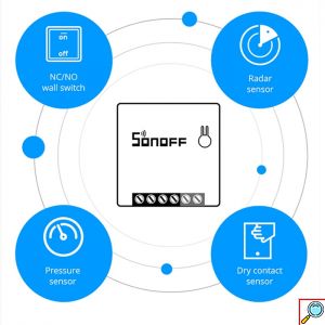 SONOFF Mini Έξυπνος Ενδιάμεσος Διακόπτης WiFi για Διαχείριση & Μετατροπή Απλών Συσκευών σε Smart