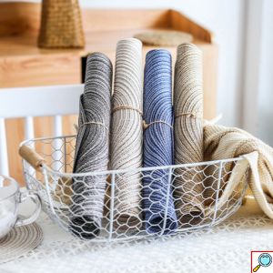 Σετ 4x Boho Ψάθινο Σουπλά Στρογγυλό 18cm