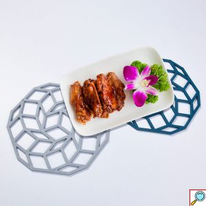 Σετ 5x Σουπλά Σιλικόνης - Θερμοπροστασίας σε Σχέδιο Origami 12.8x13.3cm