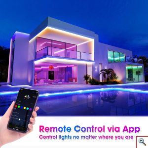 Έξυπνη Ταινία LED Wifi με App Κινητού FunLit® RGB Φωτορυθμικό Funlite SMD5050 3m USB 30LED/2.4W/m 2.4GHz & Ασύρματο Χειριστήριο - Αυτοκόλλητος Ατμοσφαιρικός Φωτισμός Εσωτερικού Χώρου