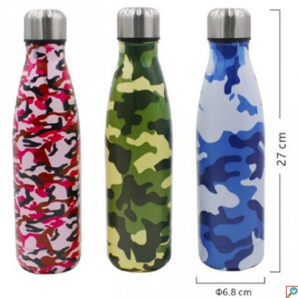 Ανοξείδωτο Θερμός 500ml με Εφέ Παραλλαγής - Army Effect Thermos σε Διάφορα Χρώματα