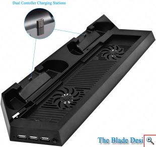 Βάση Φόρτισης - PS4 Console Charging Stand Dobe & Twin Charging Docking Station & Cooler 