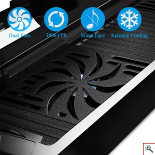 Βάση Φόρτισης - PS4 Console Charging Stand Dobe & Twin Charging Docking Station & Cooler 