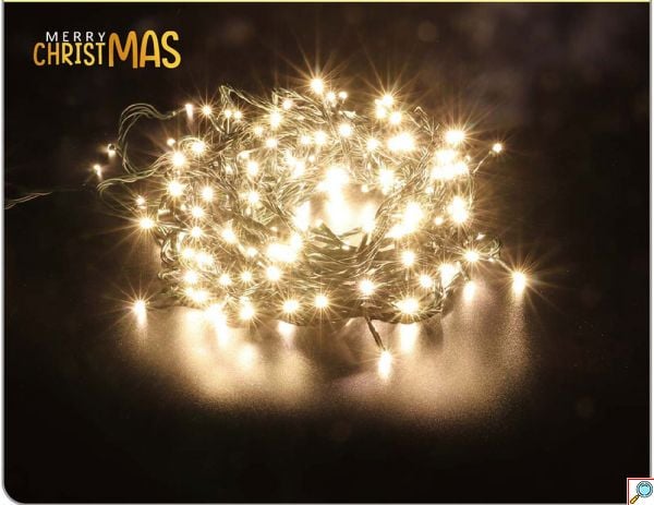 Χριστουγεννιάτικα Λαμπάκια 15.5m 200 LED Θερμού Λευκού Φωτισμού με Μουσική & 3 Προγράμματα Arrango