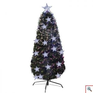 Χριστουγεννιάτικο Δέντρο Πράσινο με Οπτικές Ίνες και LED 120cm - Christmas Tree