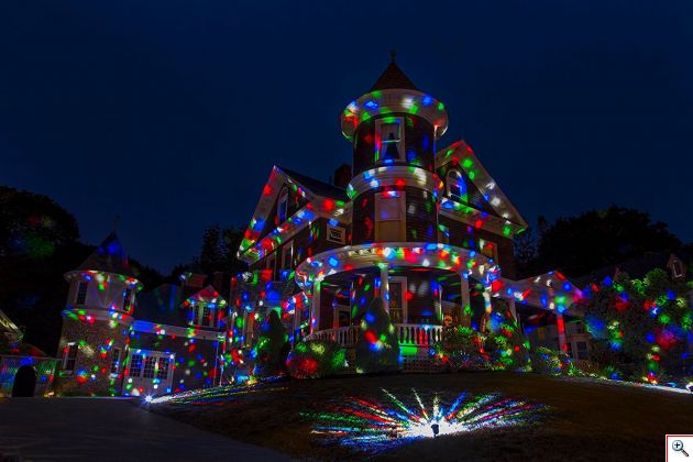 Πολύχρωμος Νυχτερινός Χριστουγεννιάτικος Φωτισμός - Christmas Night RGB LED Light 3W