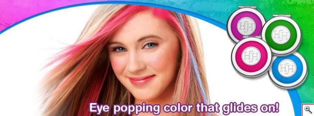 Κιμωλίες Μαλλιών Hot Huez Hair Chalk - Σετ 4 χρωμάτων