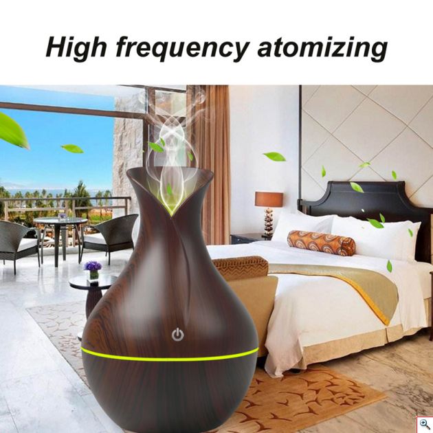Υγραντήρας Υπερήχων & Αρωματοθεραπείας με LED Φωτισμό - USB Ultrasonic Εκνεφωτής Aroma Humidifier