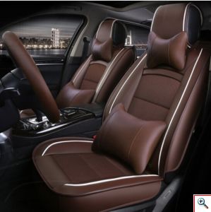Υπερπολυτελές Πλήρες Σετ - Pu Leather Ανατομικά Καλύμματα Καθισμάτων Αυτοκινήτου 11 Τεμάχια DR-8010-ΒΖ