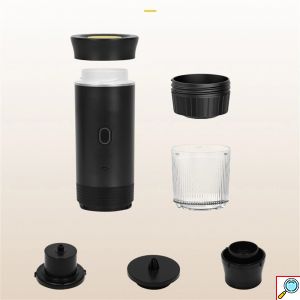 Φορητή Eπαναφορτιζόμενη Μηχανή Espresso 150mL 3 Σε 1 Με Ψηφιακή Οθόνη 20 Bar