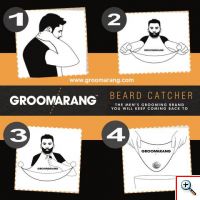 Έξυπνη Μπέρτα Κουρέματος για το Σπίτι - Groomarang Beard Catcher