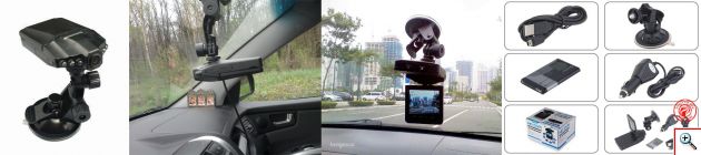 Καταγραφικό HD DVR Κάμερα Αυτοκινήτου με Οθόνη 2,5'' & Νυχτερινή Λήψη