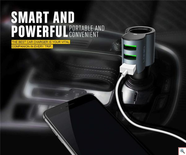 Φορτιστής Αναπτήρα Αυτοκινήτου 3 USB - LDNIO Car Charger Speed Universal 