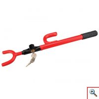 Heavy Duty Αντικλεπτικό Μπαστούνι / Κοντάρι για Τιμόνι Αυτοκινήτου με Κλειδιά