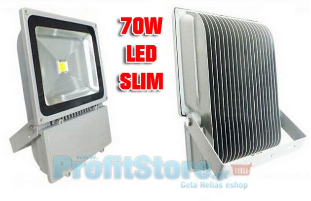 Προβολέας LED 70W - Αδιάβροχος IP65 Υψηλής Απόδοσης - 80% οικονομία