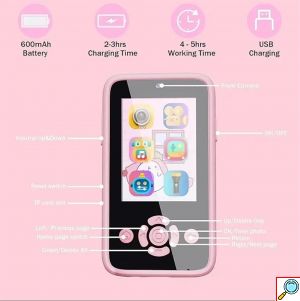 Παιδικό Smartphone με Κάμερα, Παιχνίδια & Μουσική - Ροζ Unicorn
