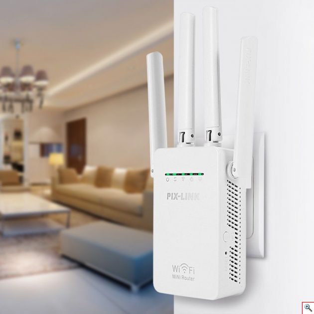 Επέκταση Wifi - WiFi Repeater & Router 300Mbps 2,4Ghz - Access Point με Είσοδο για LAN & Ethernet