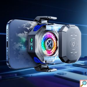 Μαγνητικό Ανεμιστηράκι Ψύξης Κινητού Remax με RGB, Μπαταρία 1800mAh και MagSafe