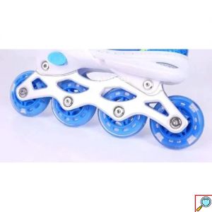 Αυξομειούμενα Πατίνια Rollers με Φωτιζόμενους Τροχούς και Φρένο Νο 35-38 Unisex
