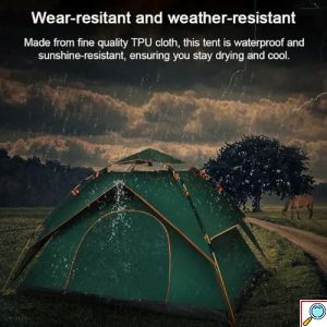 Αυτόματη Σκηνή Camping για 3 Άτομα 200x220x140εκ. Μπλε