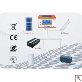 Ρυθμιστής Φόρτισης Φωτοβολταικών 30A HANFONG ST5-30 12/24V με Οθόνη