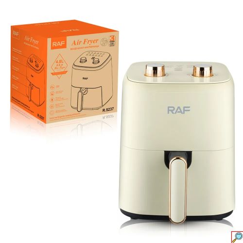 Raf Φριτέζα Αέρος 360° 1500W με Αποσπώμενο κάδο 4.8lt και Χρονοδιακόπτη για Μαγείρεμα Χωρίς Λάδι