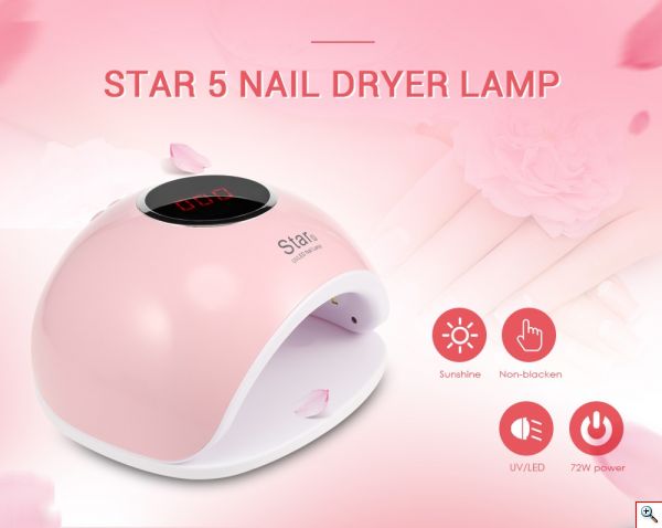 Επαγγελματικό Φουρνάκι Νυχιών - Star 5 Led/UV Lamp 72 Watt
