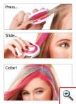 Κιμωλίες Μαλλιών Hot Huez Hair Chalk - Σετ 4 χρωμάτων