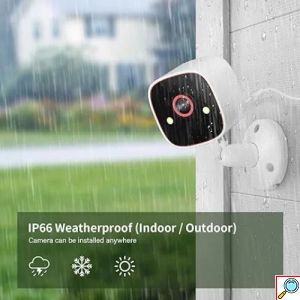 3MP APP Κάμερα Ασφαλείας 2K Night Outdoor WiFi Vision Smart CCTV