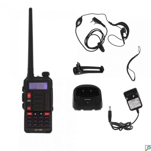 Aσύρματο Φορητό Dual Band Walkie Talkie VHF/UHF 10W Baofeng UV-10R με Μονόχρωμη Οθόνη