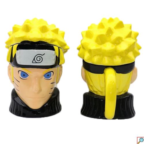 Τρισδιάστατη Ανάγλυφη Κεραμική Κούπα Naruto 3D με Καπάκι για Καφέ και Τσάι