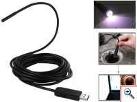 USB Ενδοσκοπική Αδιάβροχη Κάμερα Μικροσκόπιο 5m με Φωτισμό 6x LED