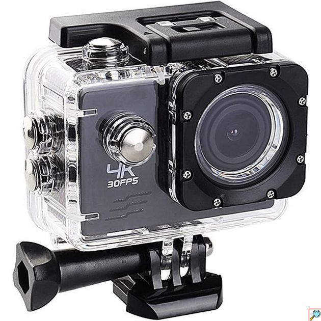 Action Camera 4K με WiFi - Ευρυγώνιος Φακός 170° και Αδιάβροχη Θήκη - Οθόνη 2