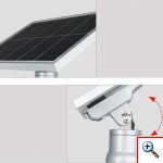 Αδιάβροχο Ηλιακό Φωτιστικό LED 15W με Φωτοβολταϊκό Πάνελ, Αισθητήρα Φωτός & Τηλεκοντρόλ – Solar Energy JD 9909