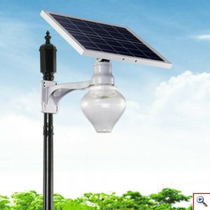 Αδιάβροχο Ηλιακό Φωτιστικό LED 15W με Φωτοβολταϊκό Πάνελ, Αισθητήρα Φωτός & Τηλεκοντρόλ – Solar Energy JD 9909